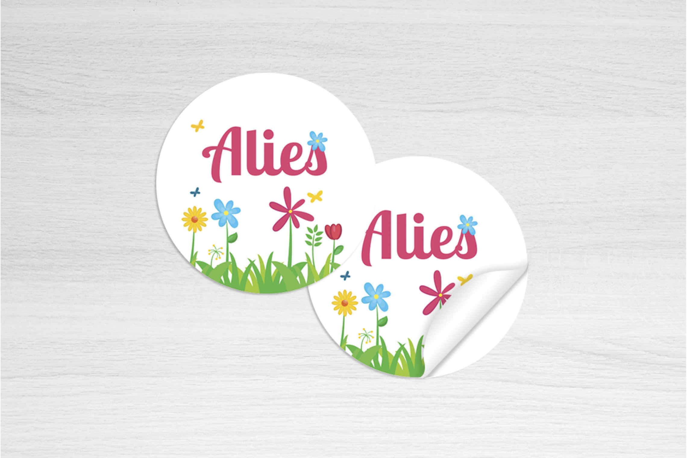 Bloemen in gras